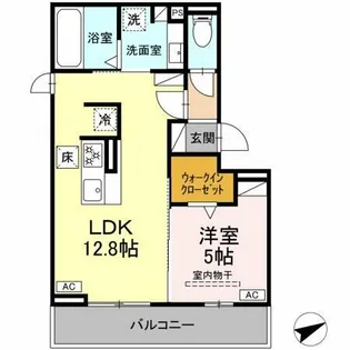 D-avance上六名Ⅱ【102号室】の間取り