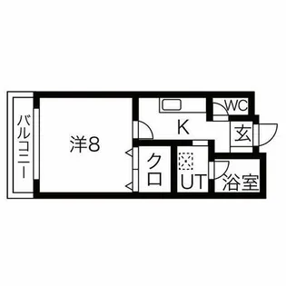 La Maison Bonheur【105号室】の間取り