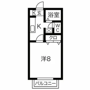 メローガーデンKE【1階】の間取り
