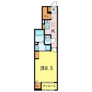 glanz B【1階】の間取り