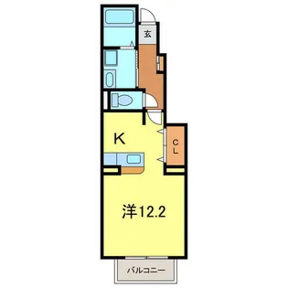 タウン樹D【105号室】の間取り