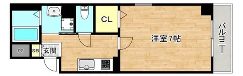 アダージェ小路【1階】の間取り