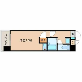 オリエンタル折尾【604号室】の間取り