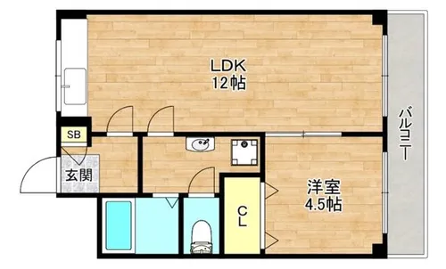 大宮マンション【3階】の間取り