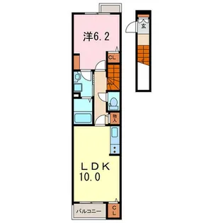 glanz A【2階】の間取り