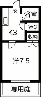 コスモコーポ【106号室】の間取り