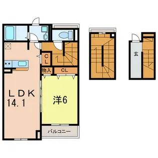 セピアコート宮前Ⅰ【3階】の間取り