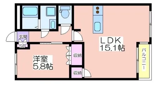 ソレイユ アオ【2階】の間取り