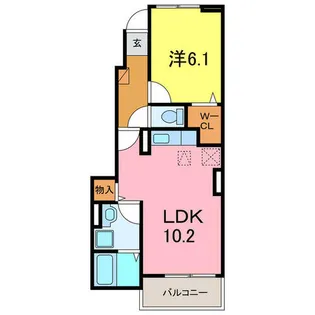 メゾン・ド・アン【1階】の間取り