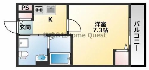 パラドール大蓮東【2階】の間取り