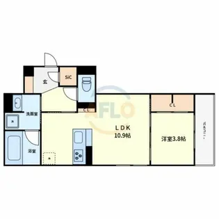 クラシスト新金岡【2階】の間取り