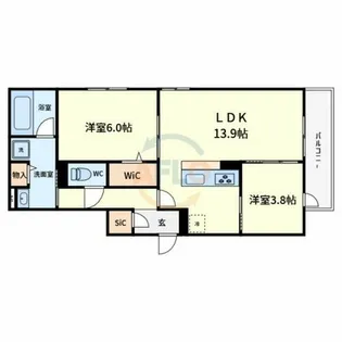 クラシスト新金岡【2階】の間取り
