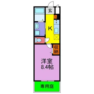 クロシェット【1階】の間取り