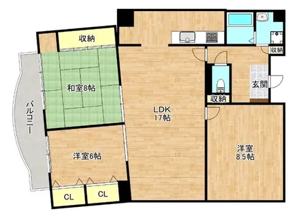 幸田マンション新深江【2階】の間取り