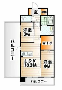 インクレイス門司【901号室】の間取り
