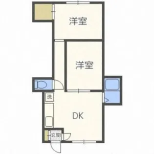 TreeVillage芸術の森(旧常盤マンション)【1階】の間取り