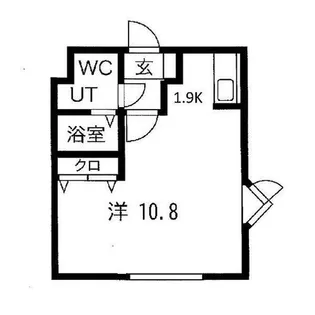 グランメール南郷14【201号室】の間取り