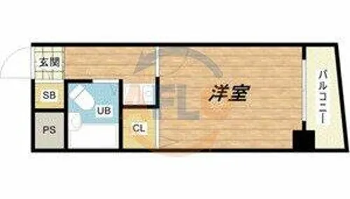大国町青山ビル【3階】の間取り