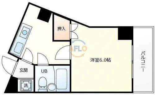 レック難波ビル【4階】の間取り