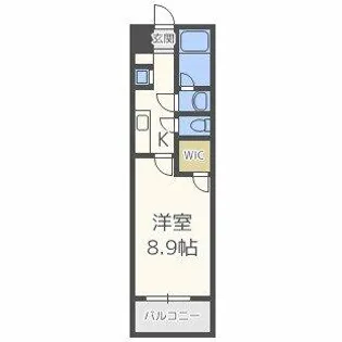 レジディア京町堀【5階】の間取り