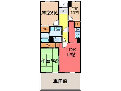 グランシャリオ氷上1番館【1階】の間取り