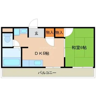 ハイツルミナール立花【3階】の間取り