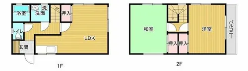 和歌山県日高郡日高町大字志賀【一戸建】の間取り