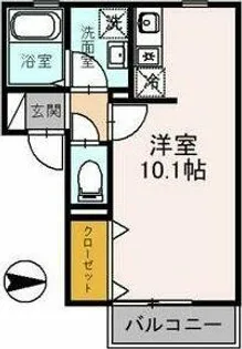 コート広芝【1階】の間取り