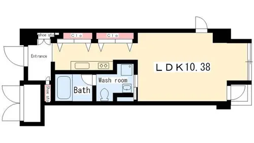 N.S.ZEAL泉【703号室】の間取り