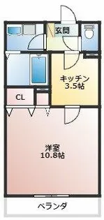 愛知県春日井市中央通1丁目【マンション】の間取り