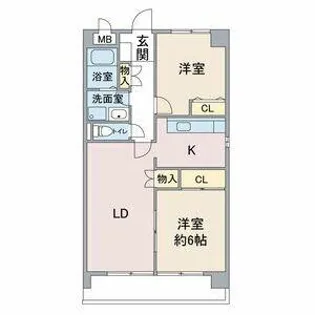 スカイアークビル【5階】の間取り