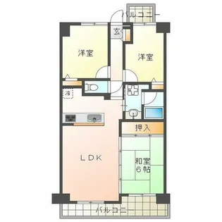 WELFARE AKASHI【6階】の間取り