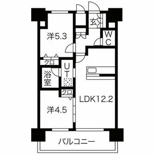 プレサンスジェネ栄【14階】の間取り