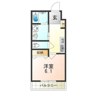 大阪府大阪市東淀川区下新庄5丁目【マンション】の間取り