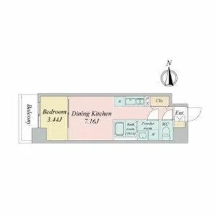 ArtizA金山【6階】の間取り