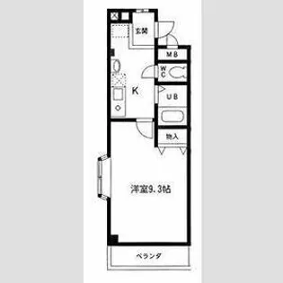 レジデンス赤坂【2階】の間取り