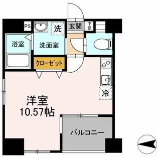 GRANDUKE東別院crea【10階】の間取り