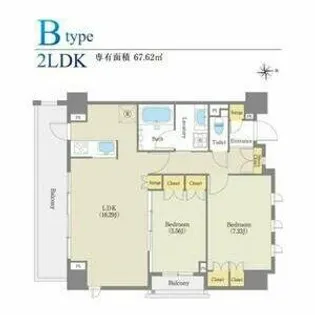 パークアベェニュー覚王山【5階】の間取り