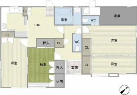M&S58【1号室】の間取り
