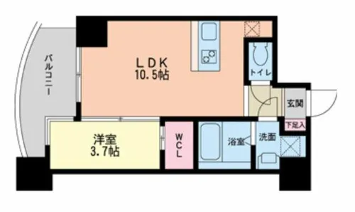 セレニテ本町グランデ【2階】の間取り
