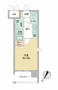Live Flat Tsukamoto【7階】の間取り