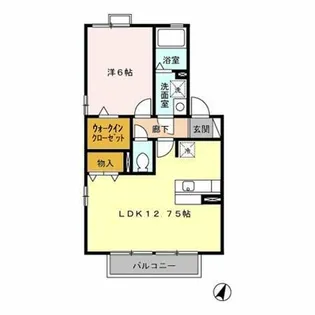 ウィルモア四ツ谷B【2階】の間取り