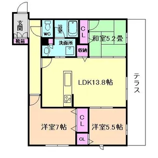 Belle Felicia【1階】の間取り