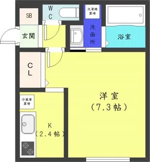アップファーレン南五条【1階】の間取り
