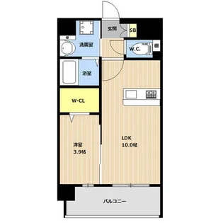 LIBTH博多空港通り【0902号室】の間取り