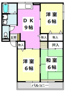 クレアトゥール新堂B【1階】の間取り