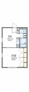 レオパレス向日葵【105号室】の間取り