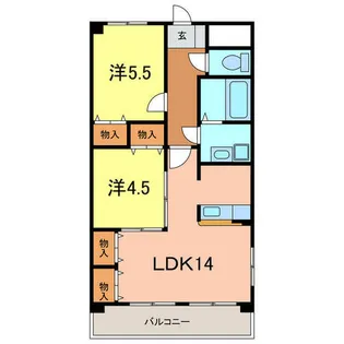 ユア・ステージ神明【3階】の間取り