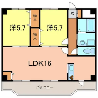 Mソレイユ【2階】の間取り