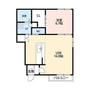 サンMIRAI近藤【1階】の間取り